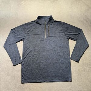 Liberty Pro Mens Large Quarter Zip Pullover Blue Golf Lightweight Stretch NWT
